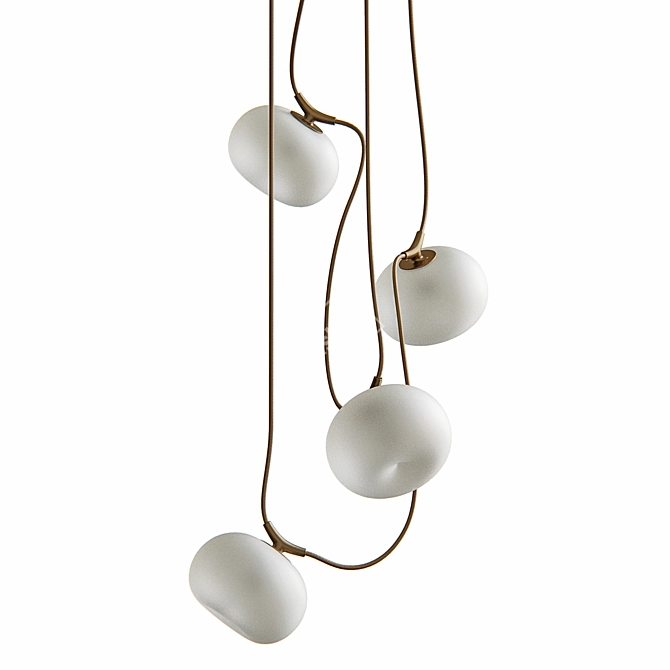 Melina Vertical Pendant Luminaire 3D model image 2