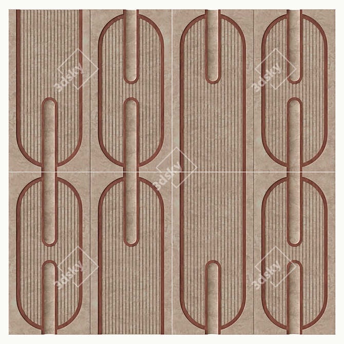 Lineadeko 2022 Groove Decorative Panel 3D model image 4