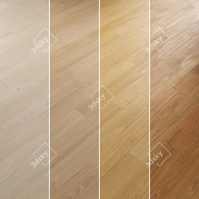 Oak Parquet Collection Bundle 3D model image 2