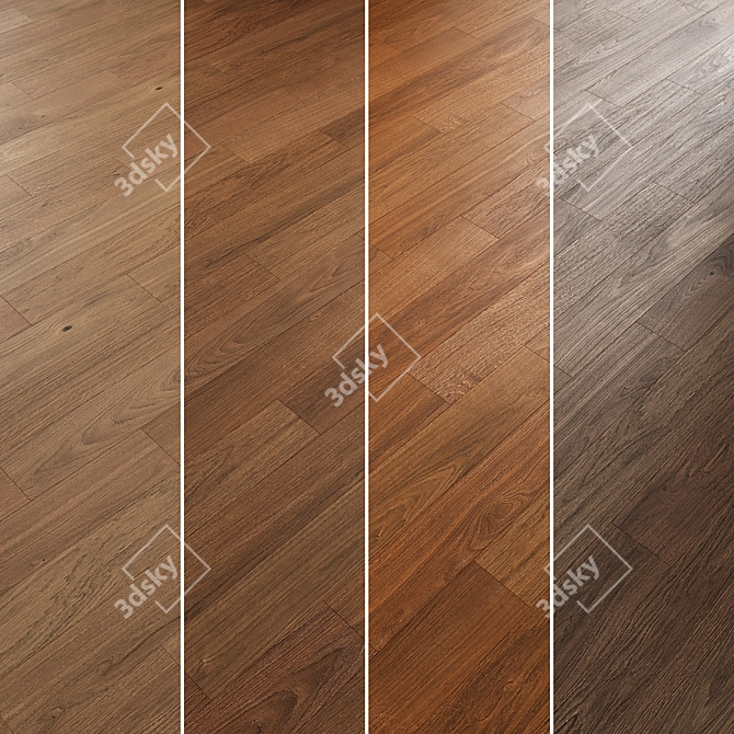 Oak Parquet Collection Bundle 3D model image 3