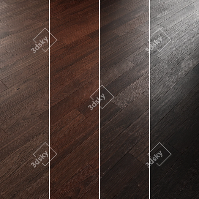 Oak Parquet Collection Bundle 3D model image 4