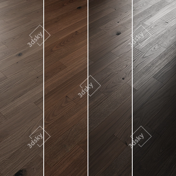 Oak Parquet Collection with 12 Tones 3D model image 4