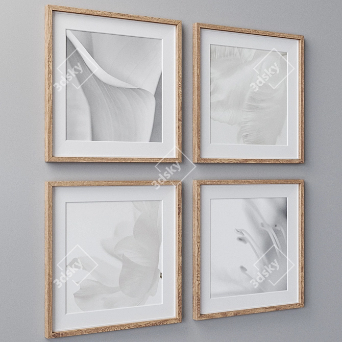 Large Wall Art Set 2037 3D model image 2