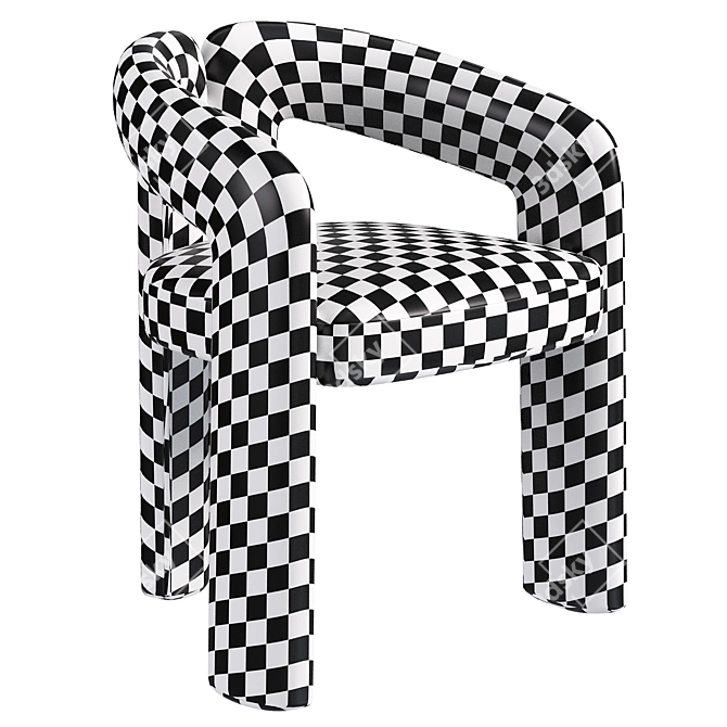 Modern 3D Model Chair Design 3D model image 4