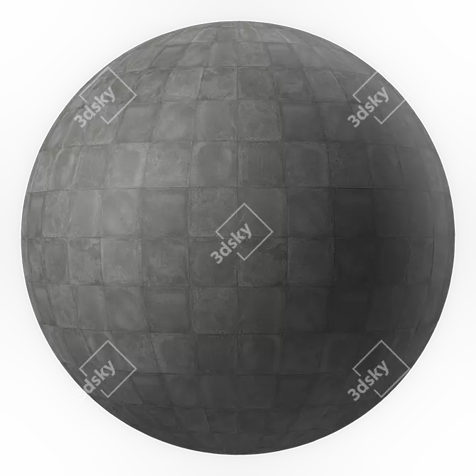 Artisan Slate Texture Seamless Tiles 3D model image 1