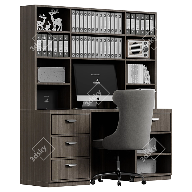 Modern Office Furniture Set 3D model image 2