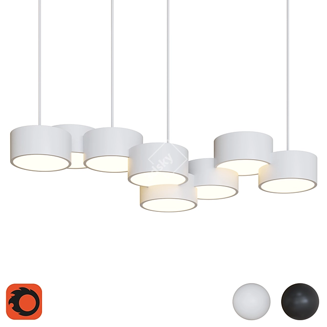 Nordic Pendant Lamps 3D model image 1