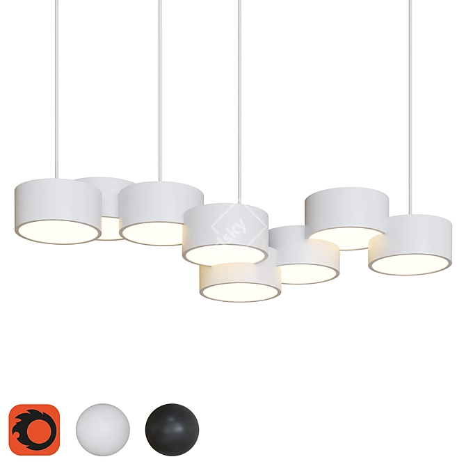 Nordic Pendant Lamps 3D model image 7