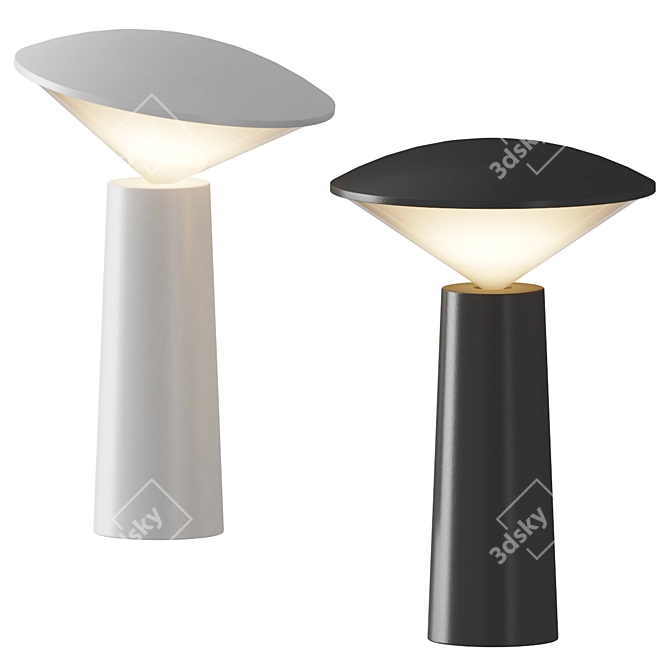  Sleek LED Desk Lamp 3D model image 1