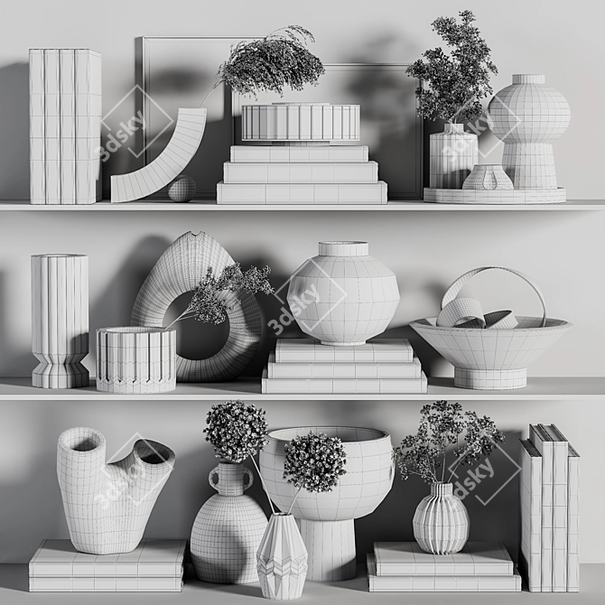 Elegant Decor Set for 3D 3D model image 7