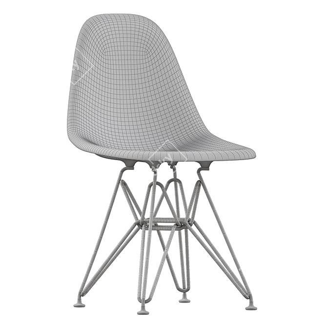 Mod Plastic Chair Yellow Eddy 3D model image 4