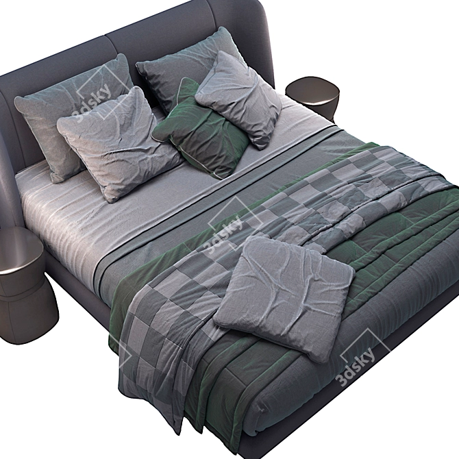 IKEA TUFJORD Bed 2230x1840mm 3D model image 3