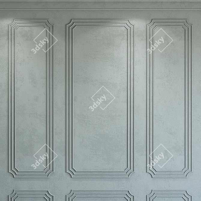 Texture Plaster with Molding 263 3D model image 3