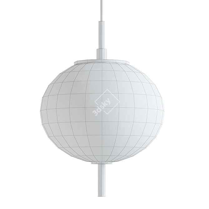 Modern Dimmable LED Pendant 3D model image 2