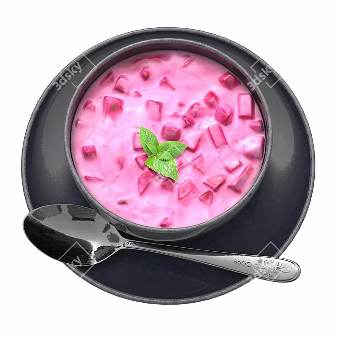 Summer Beet Cold Soup Model 3D model image 2