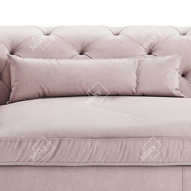 Valentini Max Pink Sofa Bed 3D model image 4