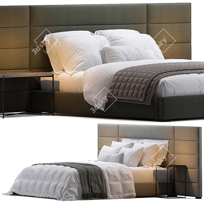 Modena Bed Frame 3D model image 1