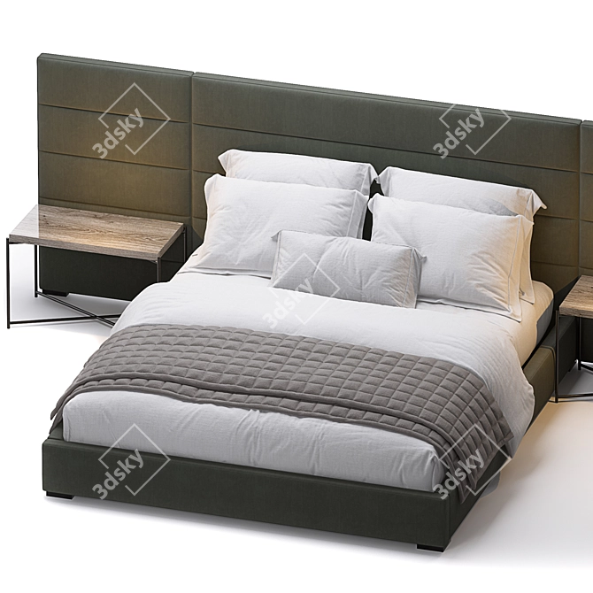 Modena Bed Frame 3D model image 2