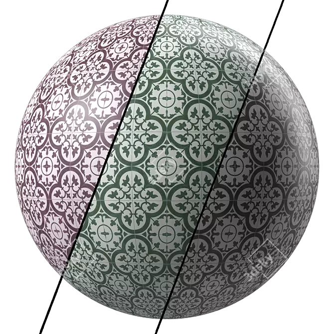 Artisan Mosaic Stone Texture Pack 3D model image 1