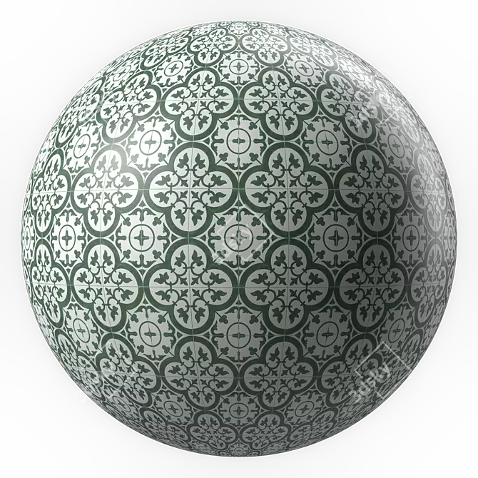 Artisan Mosaic Stone Texture Pack 3D model image 4