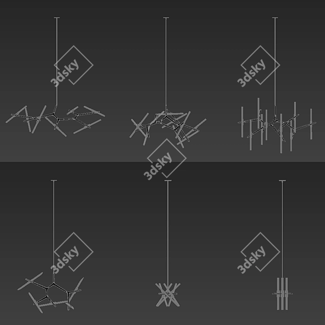 Agnes 6-in-1 Modular Lighting 3D model image 5