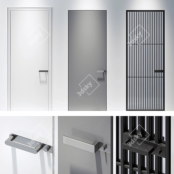 Modern Italian Designed Interior Doors 3D model image 8