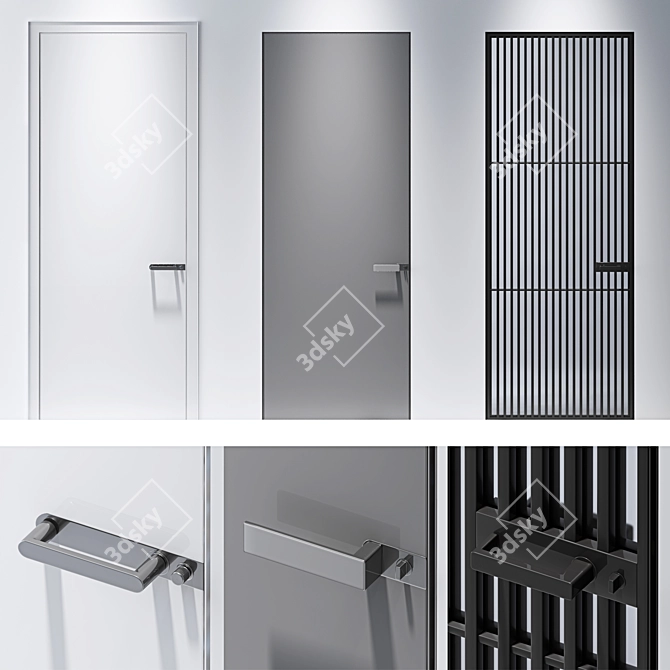 Modern Italian Designed Interior Doors 3D model image 10