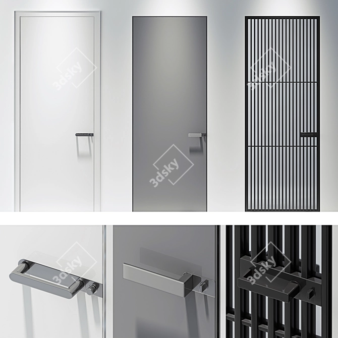 Modern Italian Designed Interior Doors 3D model image 11