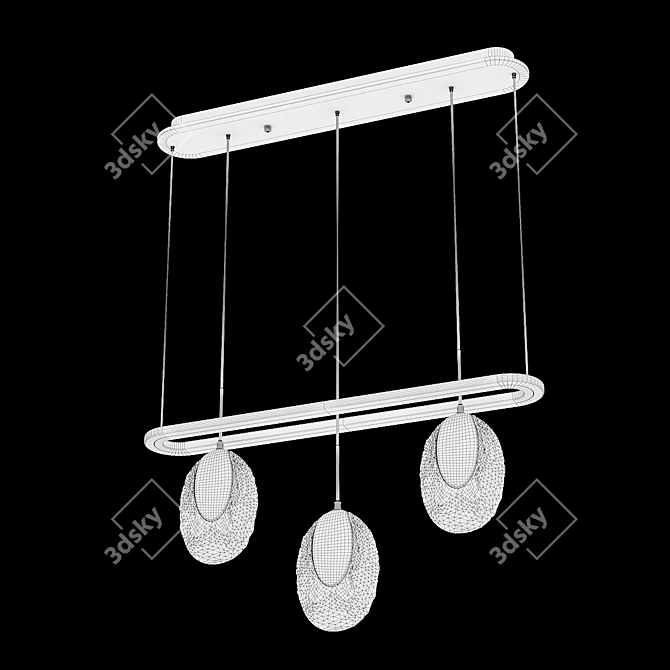 Title: Ceres C Long Pendant Light 3D model image 2