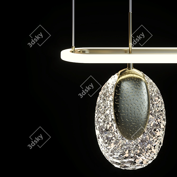 Title: Ceres C Long Pendant Light 3D model image 3