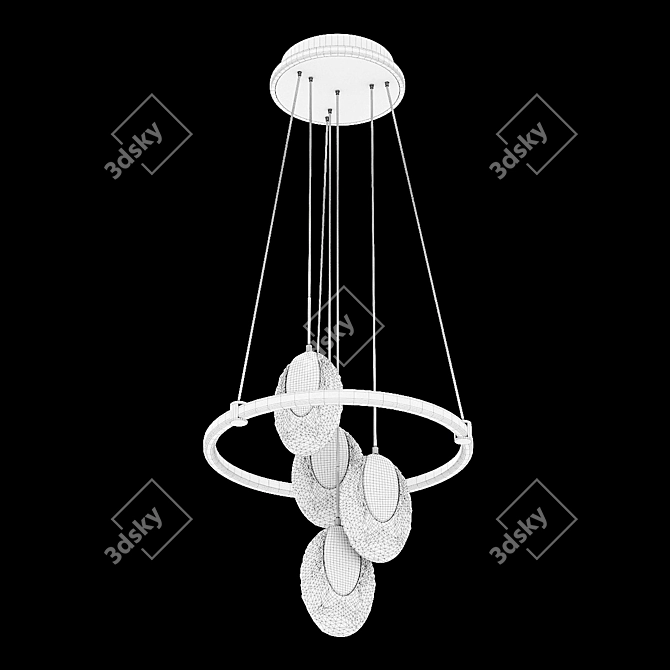 Ceres Ring LED Chandelier 3D model image 2