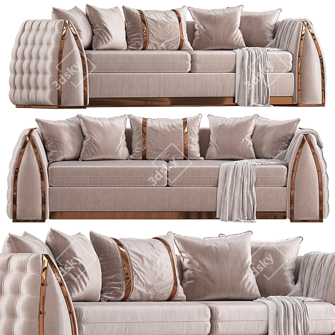 2015 Marinez Metal Sofa Set 3D model image 1