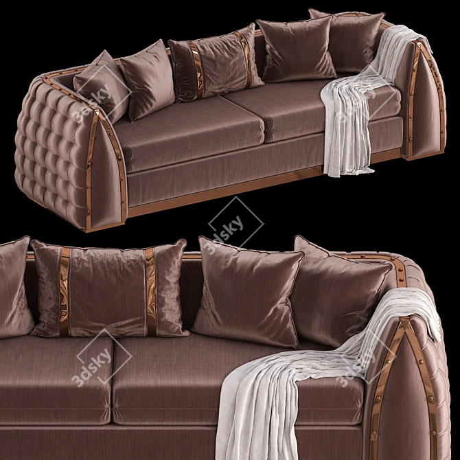 2015 Marinez Metal Sofa Set 3D model image 4