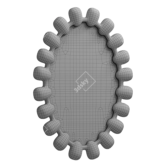 Elliptical Mirror Trio Material 3D model image 5