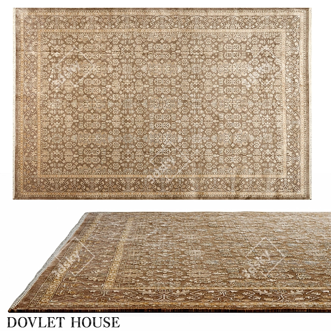 Silk Agra Rug by DOVLET 3D model image 1