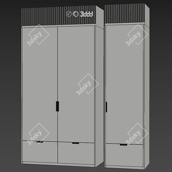 Voyage Custom Design Cupboard Set 3D model image 3