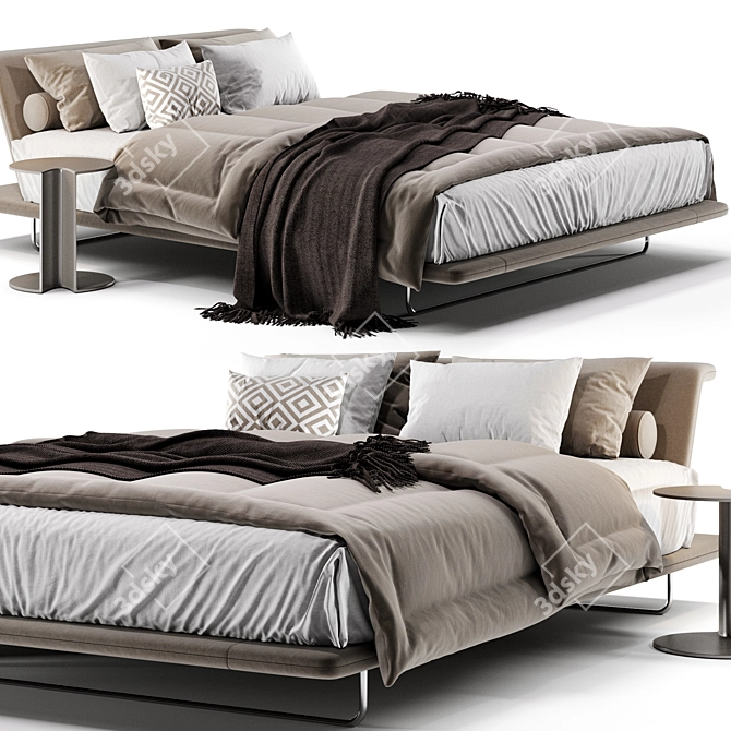 Italian Siena Bed: 3D Model 3D model image 2