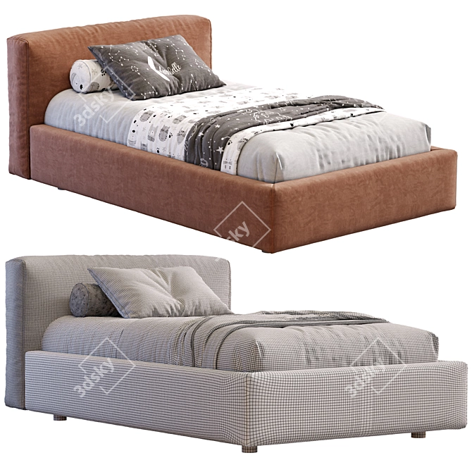 Modern Cooper Bed Frigerio Design 3D model image 5