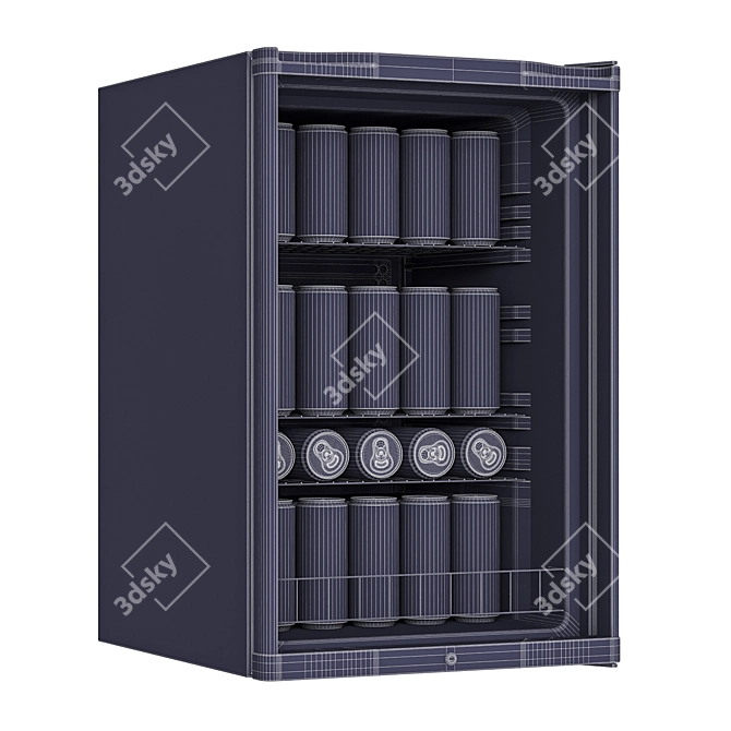  Compact Red Bull Fridge 3D model image 4