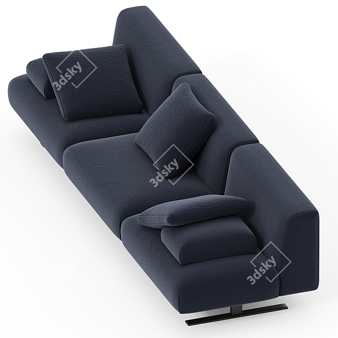 Stylish and Versatile Modular Sofa 3D model image 2