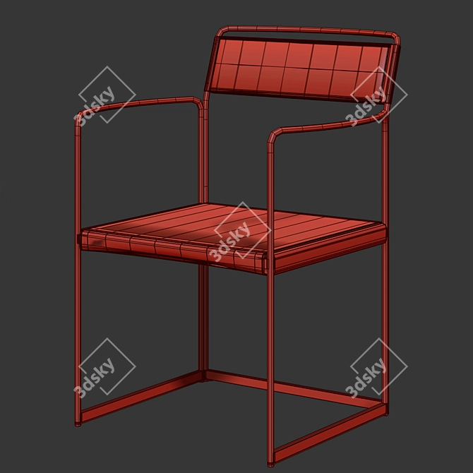 Sleek Alberto Colzani Chair Design 3D model image 4