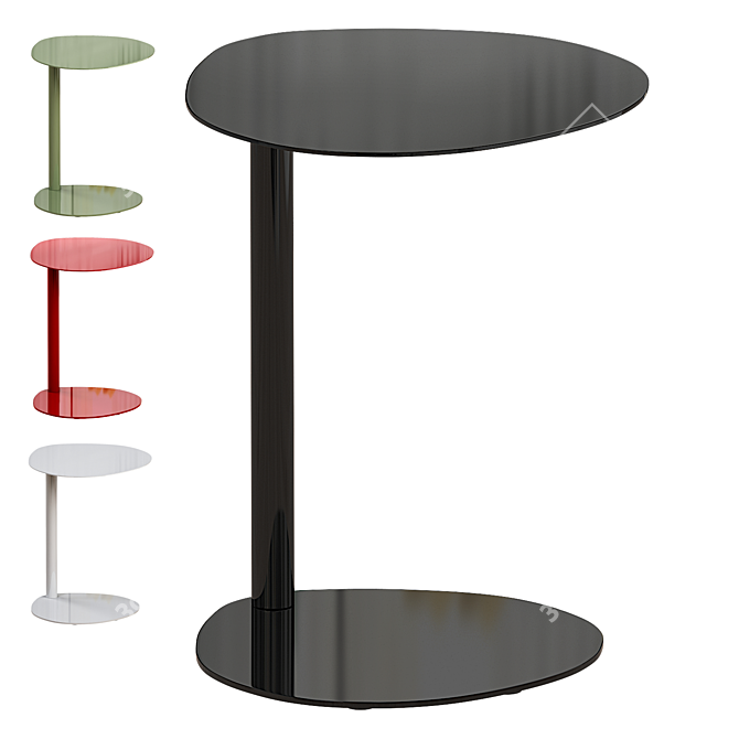 Modern Minimalist Side Table Design 3D model image 1