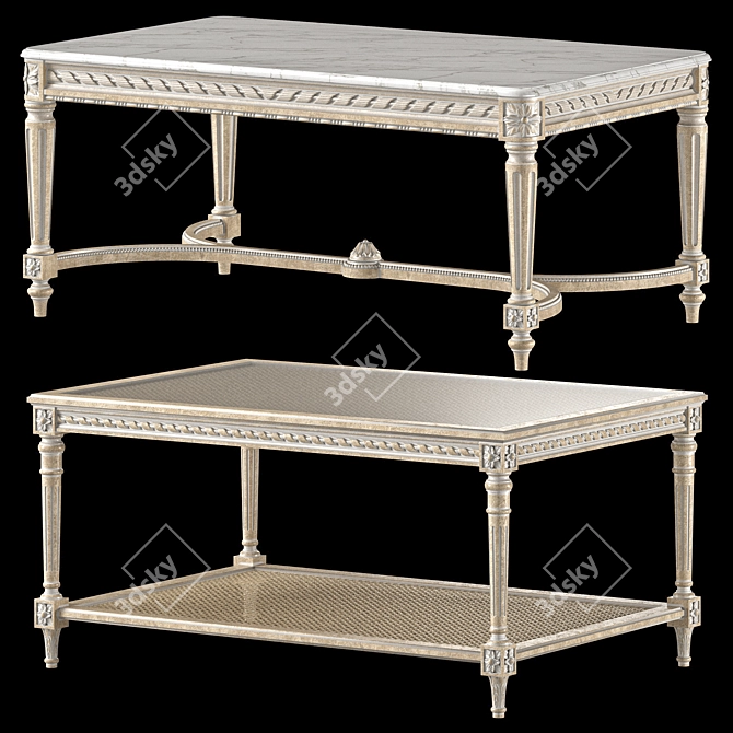 Chic Eloquence Coffee Tables 3D model image 1