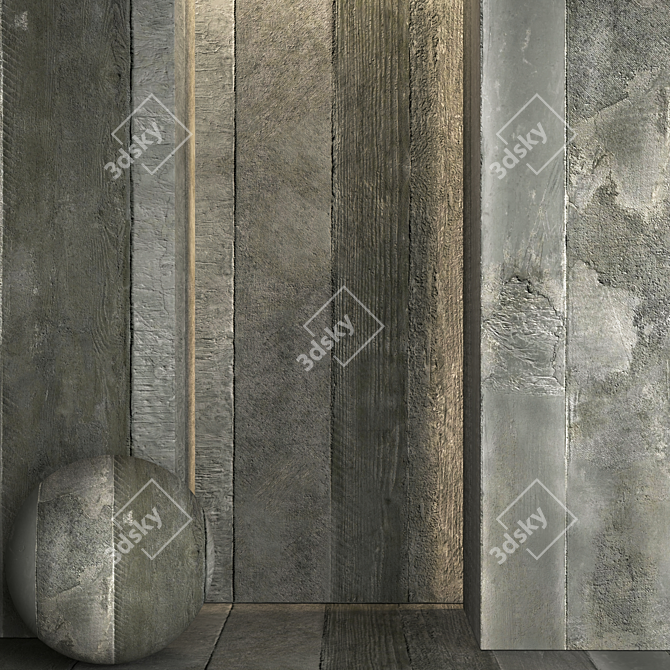 High-Resolution Concrete Texture Pack 3D model image 2