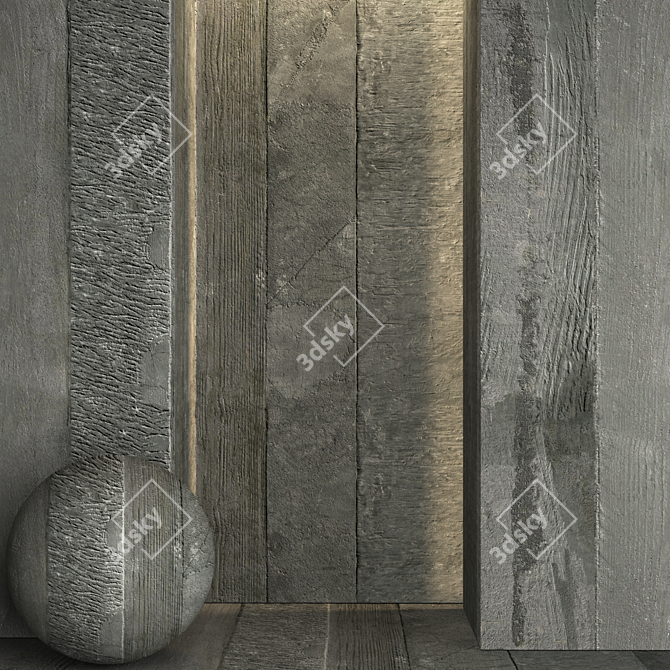 High-Resolution Concrete Texture Pack 3D model image 3