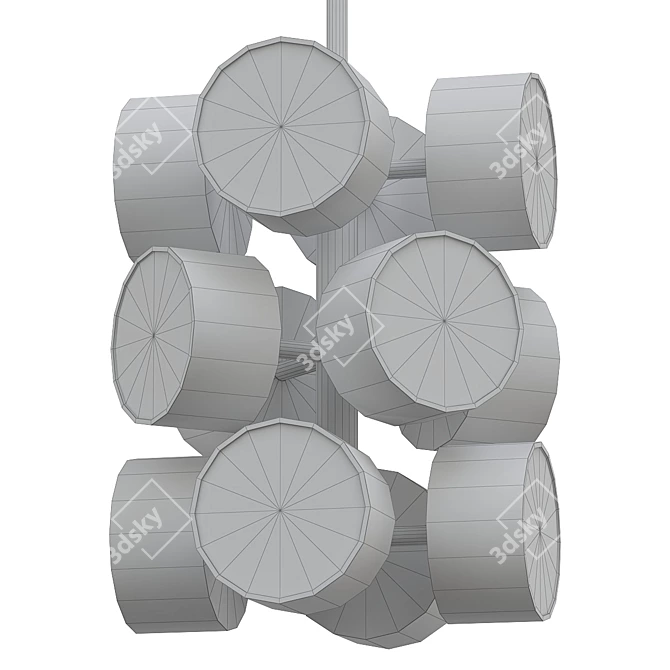 Contemporary LS08E Ceiling Lamp. 3D model image 2