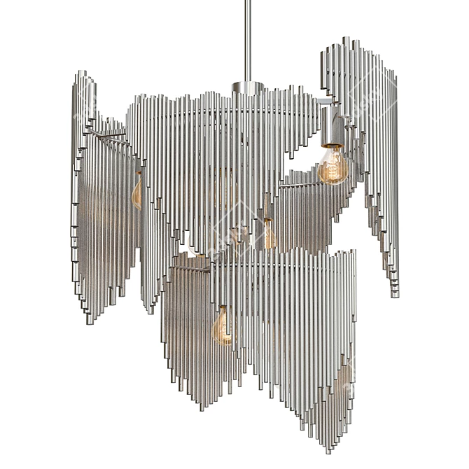 Mid-Century Italian Sculptural Chandelier 3D model image 1