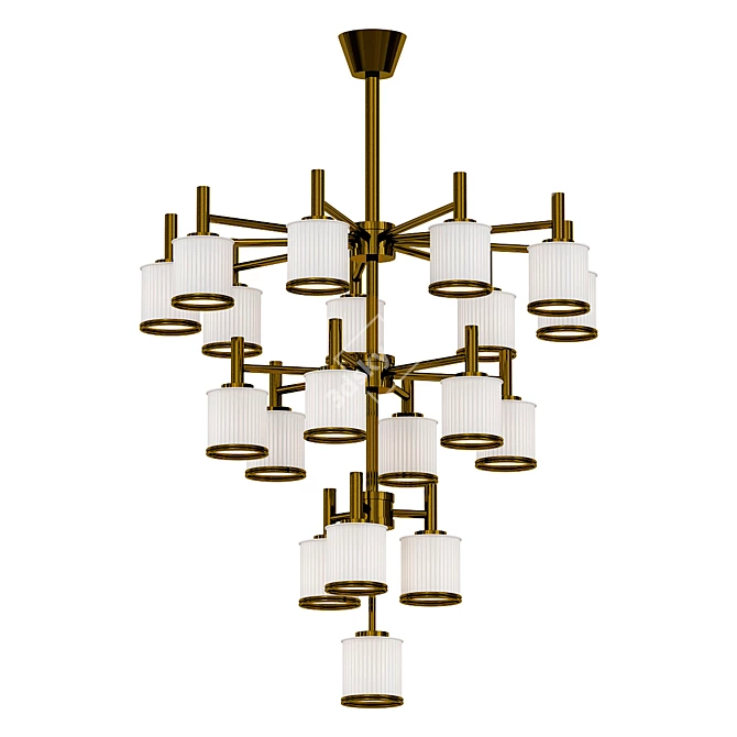 Elegant GILDA Chandelier Stand 3D model image 1