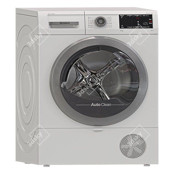 Bosch Washer Dryer Combo White 3D model image 3