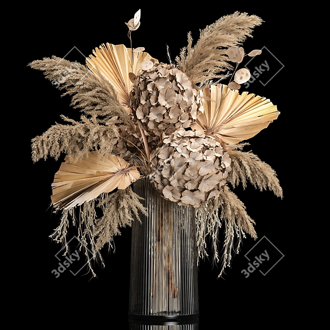 Eco Luxe Hydrangea Bouquet 3D model image 1